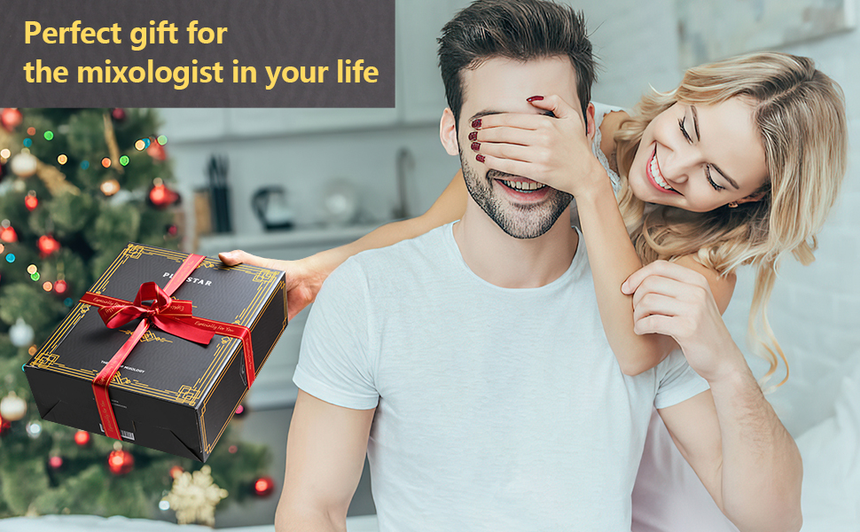 Mixology Bartender Kit with Stand, Home Bar Set Cocktail Shakers Bartending Kit, Bar Tools Boston Shaker Set, Professional Drink Mixing Martini Making Barware with Recipe Book