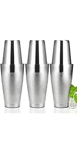 Mixology Bartender Kit with Stand, Home Bar Set Cocktail Shakers Bartending Kit, Bar Tools Boston Shaker Set, Professional Drink Mixing Martini Making Barware with Recipe Book