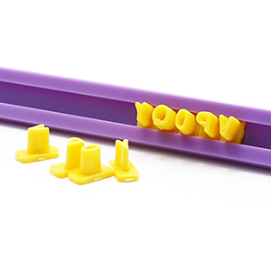 172 PCS Alphabet Number Symbols Cookie Cutters Set Biscuit Cake Impress Embosser Cutter Stamp Press DIY Embosser Mold for Cake Baking Clay