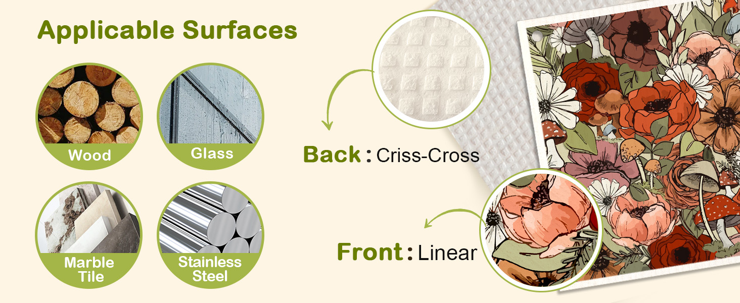 Swedish Dishcloths for Kitchen - 5 Pack Reusable Dish Cloths for Washing Dishes Absorbent Cute Funny Kitchen Towels Cleaning Sponge, Animal Forest