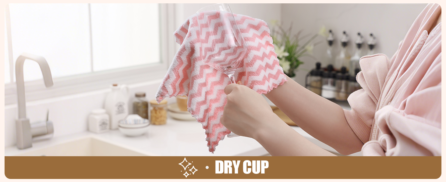 Homaxy 12 Pack Kitchen Dish Cloths, Ultra Soft and Absorbent Dish Towels, Reusable Fast Drying Microfiber Cleaning Cloth, Coral Velvet Wave Design No-lint, 10 x 10 inches, Dark Grey