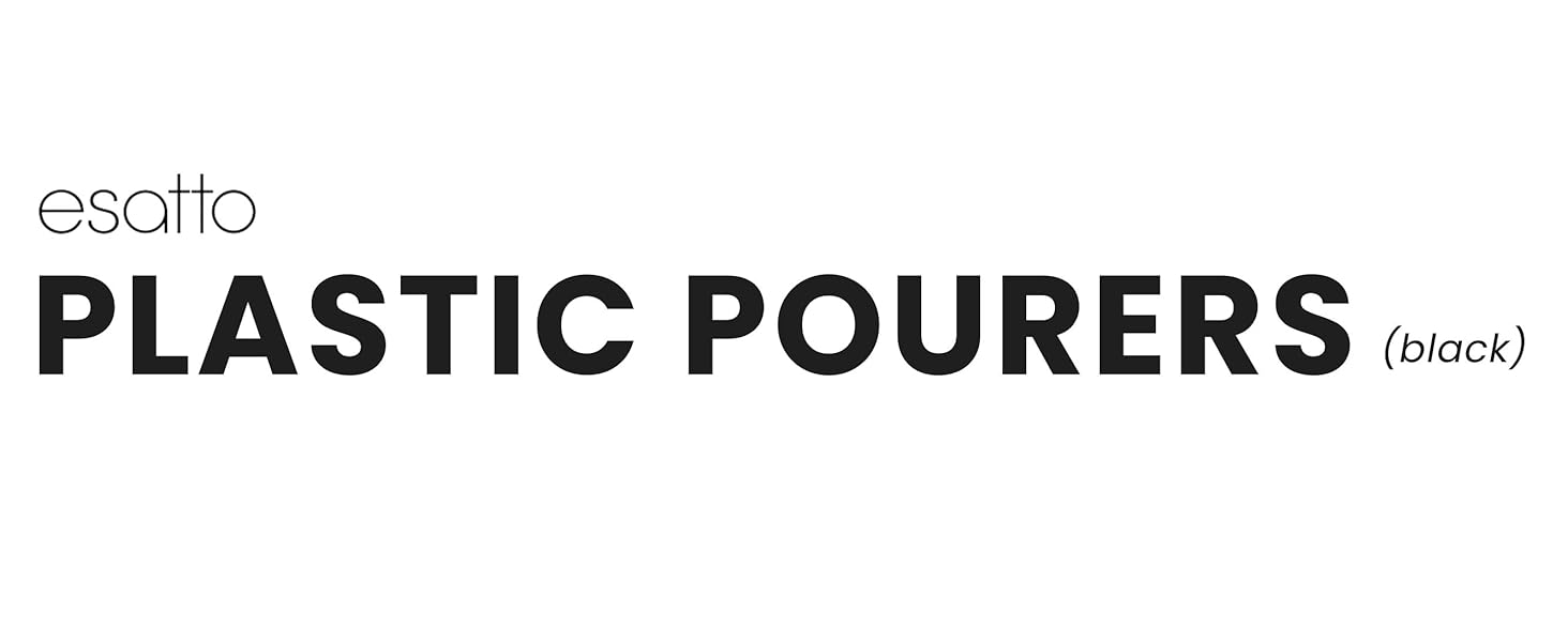 Esatto 100 Piece Plastic Bottle Pourer - Versatile Drink and Alcohol Pourer Spout - Easy Install, Durable, Professional Bar Tool