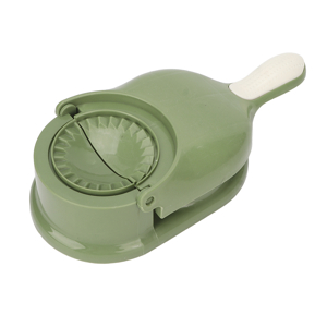 2-in-1 Plastic Dumpling Maker and Wrapper, Green Dough Press Mold Tool for Homemade Dumplings, Wontons, Pastries, Kitchen Gadget