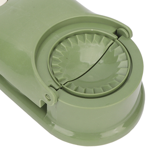 2-in-1 Plastic Dumpling Maker and Wrapper, Green Dough Press Mold Tool for Homemade Dumplings, Wontons, Pastries, Kitchen Gadget