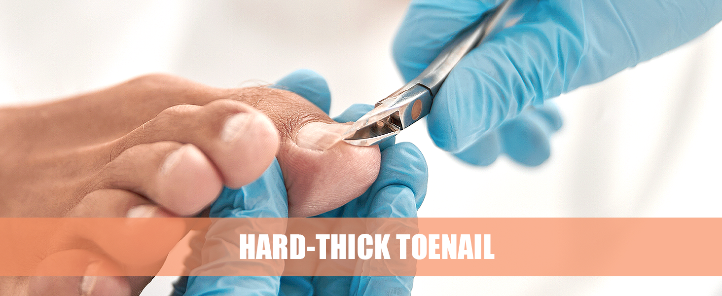 Heavy Duty Podiatrist Toenail Clippers for Thick and Ingrown Nails, Hand Forged Stainless Steel Toe Nail Clippers for Men Women Seniors