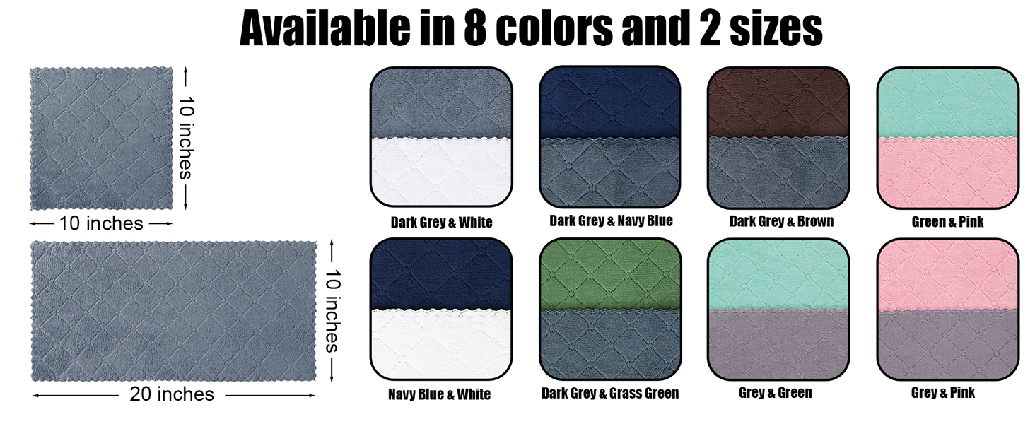 Mordimy 12 Pack Kitchen Cloths Dish Towels (10