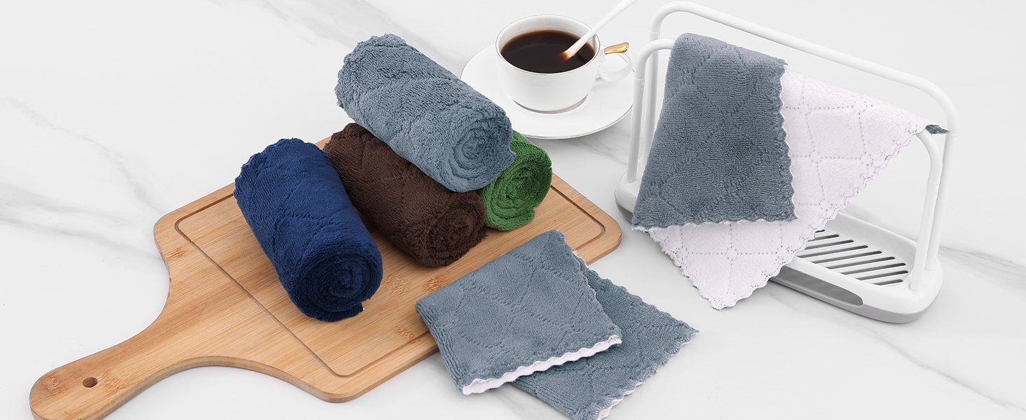 Mordimy 12 Pack Kitchen Cloths Dish Towels (10