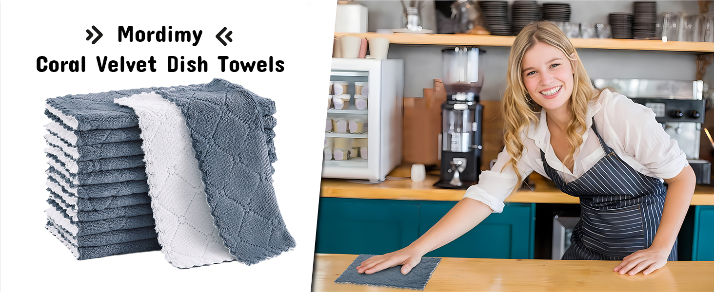 Mordimy 12 Pack Kitchen Cloths Dish Towels (10