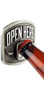 Cheers Wrench Bottle Opener Keychain – Heavy Duty Metal Beer Cap Tool, Funny Mechanic Gift for Men, Dad or Handyman, Garage Bar Accessory, Groomsmen Present, Birthday or Stocking Stuffer Idea