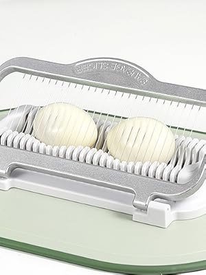 Larger Egg Slicer for Hard Boiled Eggs Banana Slicer, Aluminium & Stainless Steel Wires Strawberry slicer Multipurpose Heavy Duty Dishwasher Safe Banana Cutter slicer