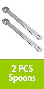 2PCS 1tbsp (3tsp, 15ml, 1/2oz) Single Measuring Spoon, Stainless Steel Individual Teaspoons Only