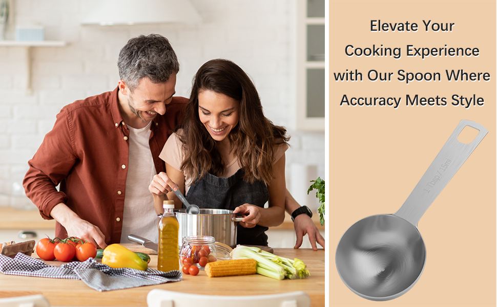 2PCS 1tbsp (3tsp, 15ml, 1/2oz) Single Measuring Spoon, Stainless Steel Individual Teaspoons Only