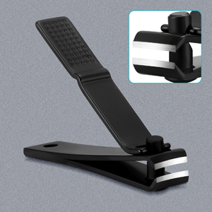 Bignes Nail & Toenail Clipper Set, Nail Clippers for Thick Ingrown Nails, Ultra Sharp Fingernail & Toenail Cutters for Men Women (Black)