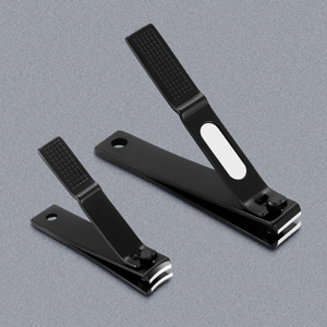 Bignes Nail & Toenail Clipper Set, Nail Clippers for Thick Ingrown Nails, Ultra Sharp Fingernail & Toenail Cutters for Men Women (Black)