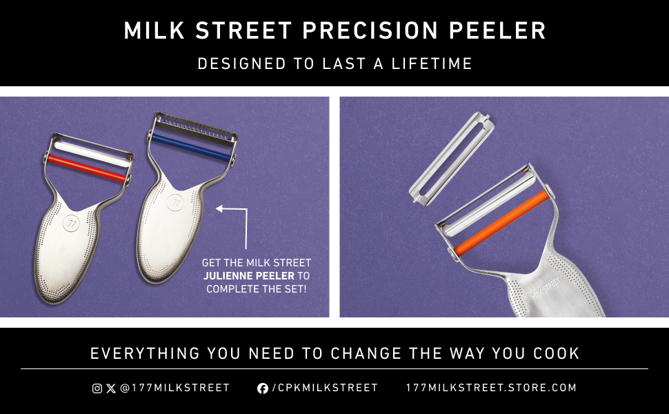 Milk Street Precision Peeler – Stainless Steel Vegetable Peeler with Replaceable Blades, Durable & Dishwasher Safe Potato Peeler for Effortless Veggie Prep