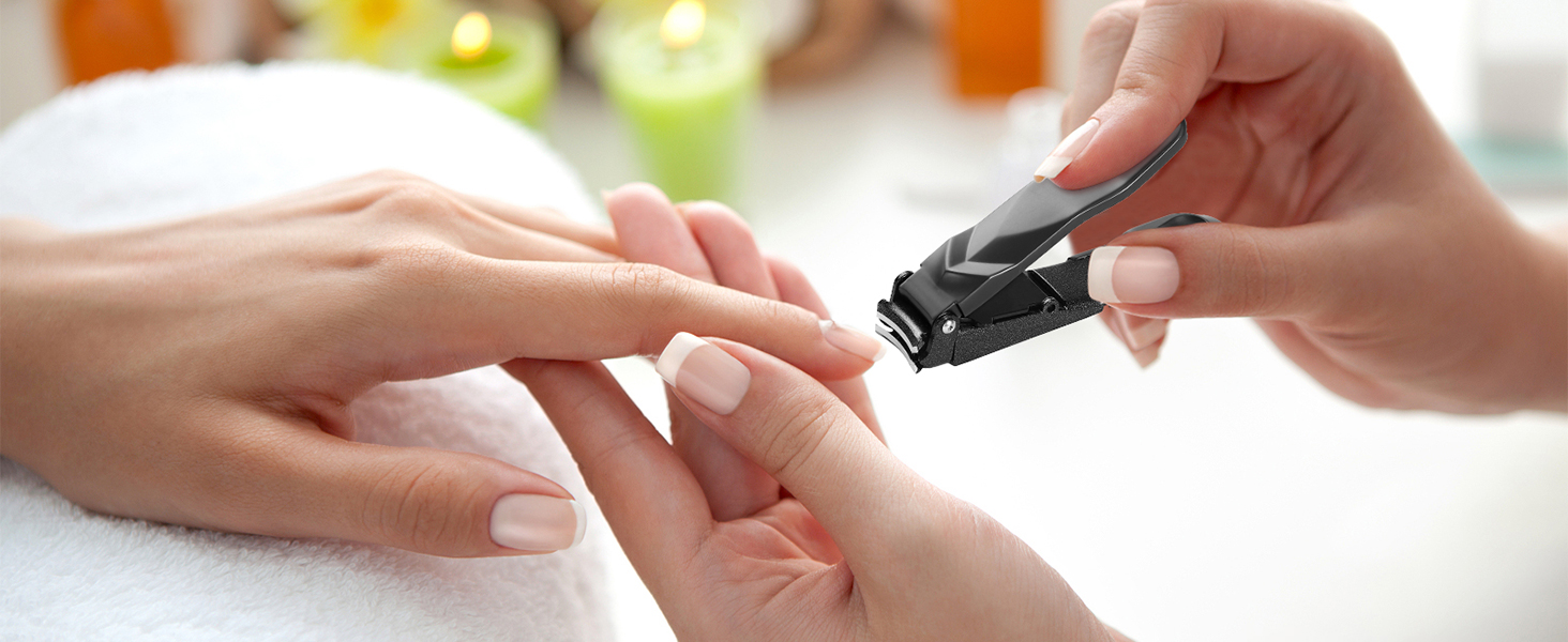 Nail Clippers for Men Women with Catcher - No Mess,Self-Collecting Heavy Duty Nail Clippers for Fingernails & Toenails, for Adult,Home,Travel,Gifts (No Splash Design)