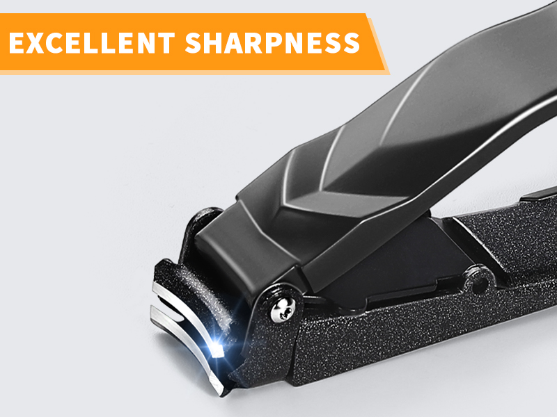 Nail Clippers for Men Women with Catcher - No Mess,Self-Collecting Heavy Duty Nail Clippers for Fingernails & Toenails, for Adult,Home,Travel,Gifts (No Splash Design)