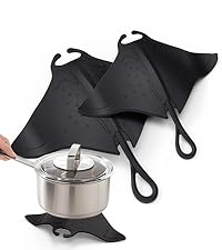 UMIRRO Silicone Cup Coasters for Drinks with Tailored Holder, Coffee Table Centerpiece, Modern Home Bar or Aesthetic Kitchen Essentials, House Decor Gifts, Set of 6, Mint and Lavender