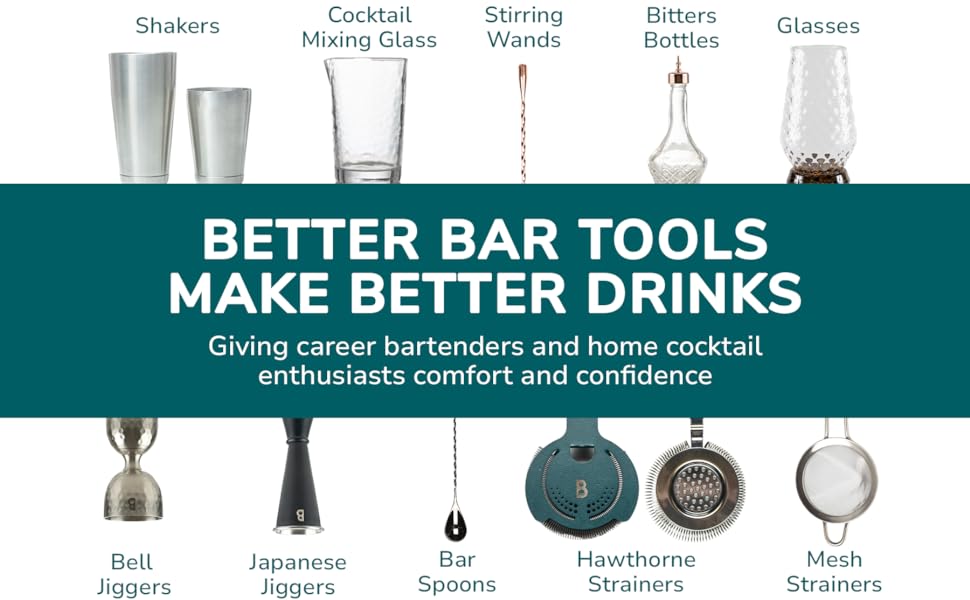 Bull in China Antique Style Hawthorne Stainless Steel Chrome | Bar Hand Strainer | Cocktail and Mixing Glass Strainer for Bartending