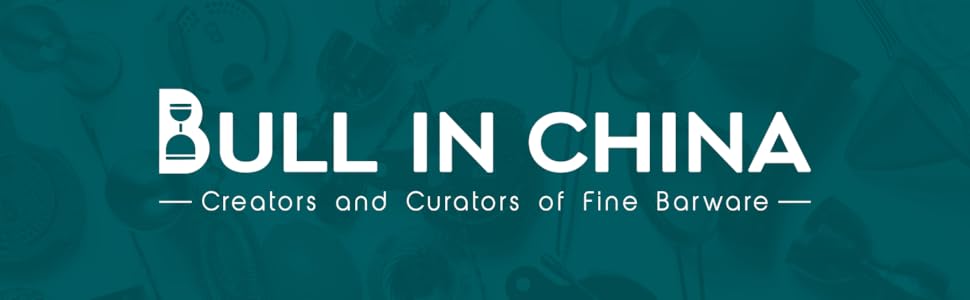 Bull in China Antique Style Hawthorne Stainless Steel Chrome | Bar Hand Strainer | Cocktail and Mixing Glass Strainer for Bartending