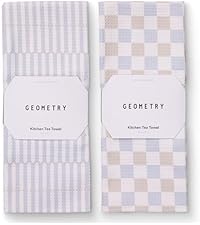 GEOMETRY Kitchen Dish Cloths - Quick Dry Dishcloths for Kitchen - Premium Dish Rags with Geoweave - 3-Pack Set Night Reeds