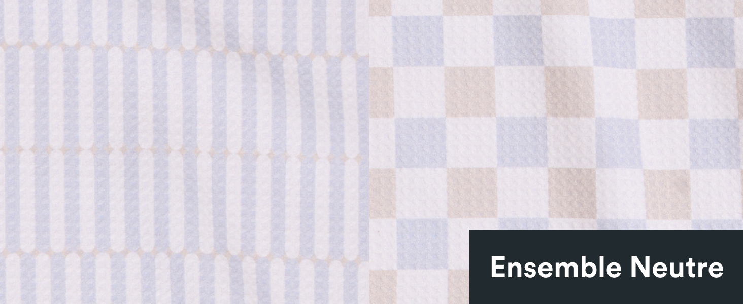 GEOMETRY Kitchen Dish Cloths - Quick Dry Dishcloths for Kitchen - Premium Dish Rags with Geoweave - 3-Pack Set Night Reeds