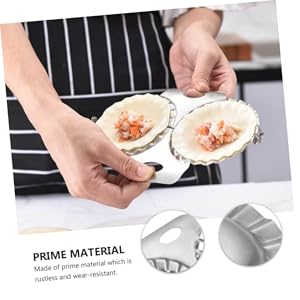 Upgraded Stainless Steel Dumpling Mold 2-Pack Rustless Dumpling Maker Tools for Homemade Pelmeni Ravioli Dough Pressing Kitchen Gadget