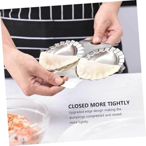 Upgraded Stainless Steel Dumpling Mold 2-Pack Rustless Dumpling Maker Tools for Homemade Pelmeni Ravioli Dough Pressing Kitchen Gadget
