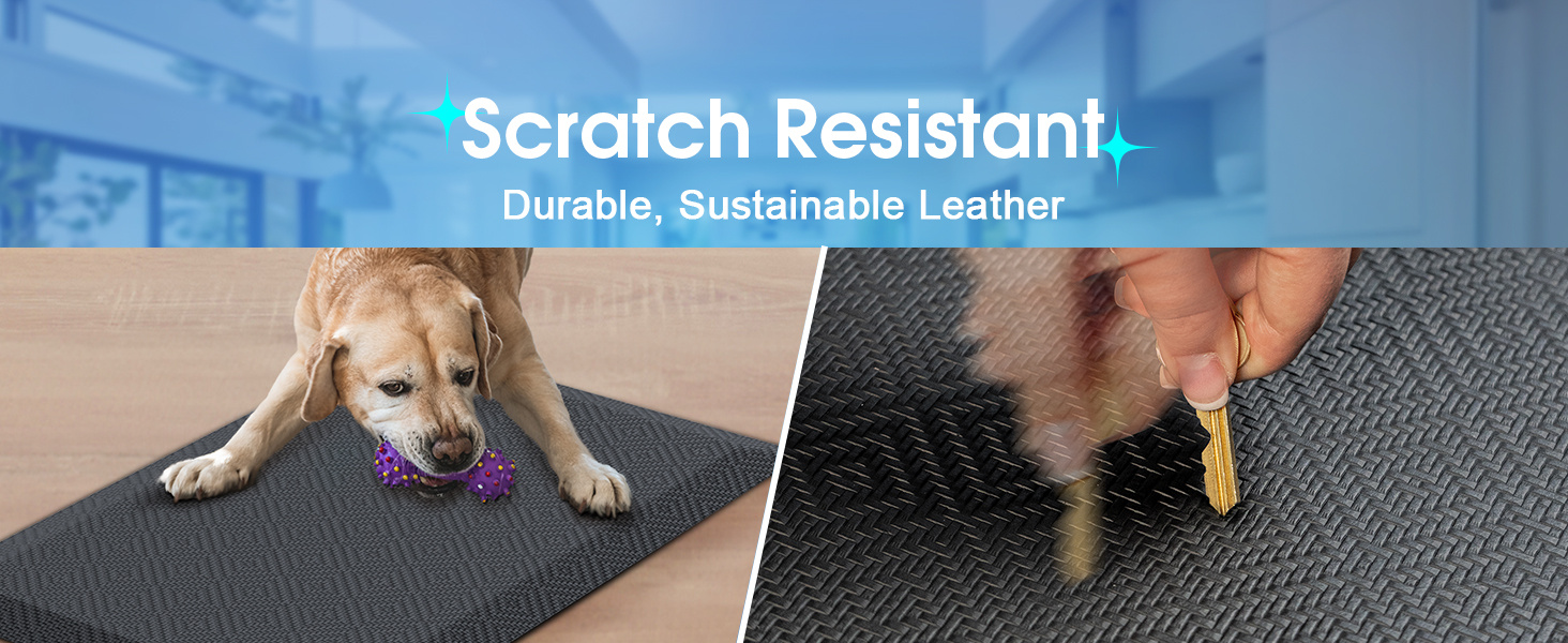 Ophanie Kitchen mats for Floor, 3/4 inch Thick, Kitchen Rugs, 20x39 Anti Fatigue Standing Cushioned Mat, Waterproof, Comfort Ergonomic mat for Office, Home, Sink, Grey Non-Slip Bottom