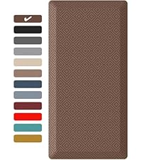 Ophanie Kitchen mats for Floor, 3/4 inch Thick, Kitchen Rugs, 20x39 Anti Fatigue Standing Cushioned Mat, Waterproof,Comfort Ergonomic mat for Office, Home, Sink, Brown Non-Slip Bottom