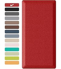 Ophanie Kitchen mats for Floor, 3/4 inch Thick, Kitchen Rugs, 20x39 Anti Fatigue Standing Cushioned Mat, Waterproof,Comfort Ergonomic mat for Office, Home, Sink, Brown Non-Slip Bottom