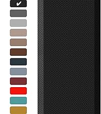 Ophanie Kitchen Mats for Floor, 3/4 inch Thick, 20x39 Anti Fatigue Cushioned Mat, Kitchen Rugs, Waterproof, Comfort Ergonomic Standing Mat for Office, Home, Sink, Black Non-Slip Ridged Bottom