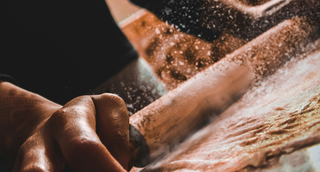 Classic Sapele Wooden Rolling Pin With Handles,Wood Baking Roller （17''L x 1.77