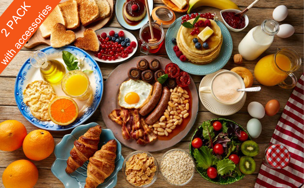 Pancake Ring for Griddle,2 Packs 6 Inch Omelette Ring for Griddle,6