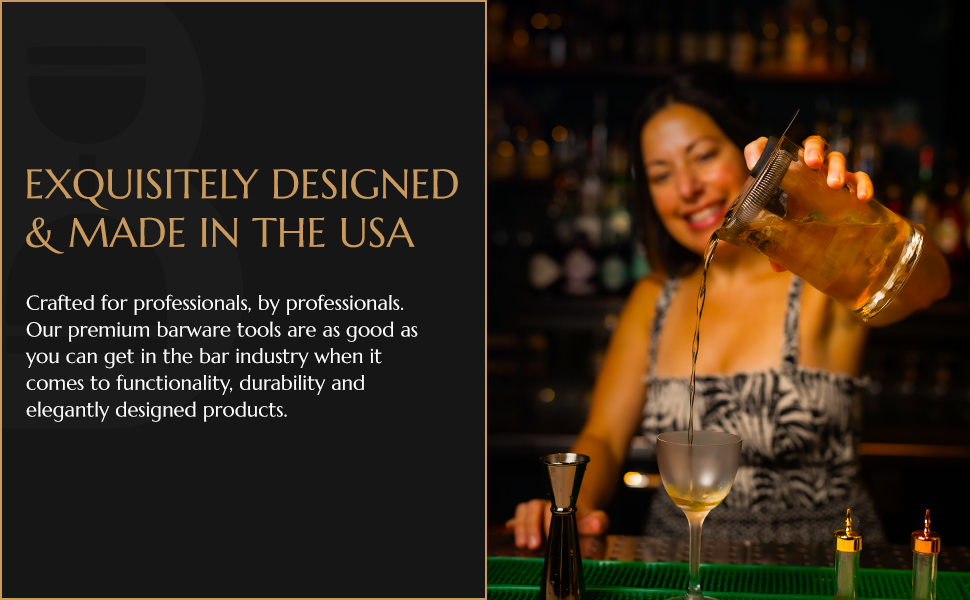 Hawthorne Strainer by Bull in China In Stainless Steel - Made In USA - High Density Spring Cocktail Strainer for Boston Shakers and Mixing Glasses for Bars & Bartenders