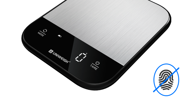 Food Scales for Kitchen,Digital Scale Grams and Ounces for Food Weight,Baking,Cooking,Meal Prep,Small Kitchen Scales with 7 Weighing Units/LED Display/Tare Function,Stainless Steel,Black