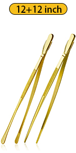 JETKONG Stainless Steel Kitchen Tongs, Serving Tongs for Cooking, 10.6