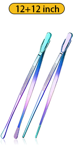 JETKONG Stainless Steel Kitchen Tongs, Serving Tongs for Cooking, 10.6