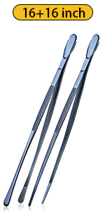 JETKONG Stainless Steel Kitchen Tongs, Serving Tongs for Cooking, 10.6