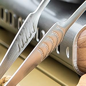 JETKONG Stainless Steel Kitchen Tongs, Serving Tongs for Cooking, 10.6