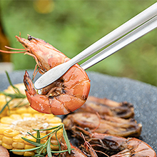 JETKONG Stainless Steel Kitchen Tongs, Serving Tongs for Cooking, 10.6