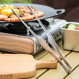 JETKONG Stainless Steel Kitchen Tongs, Serving Tongs for Cooking, 10.6