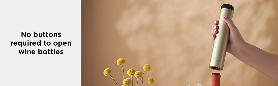 Rabbit Automatic Electric Corkscrew - Hands-Free Wine Opener with Integrated Foil Cutter, Rechargeable Cordless Electric Bottle Opener for All Cork Types - Barware Essential & Kitchen Tools