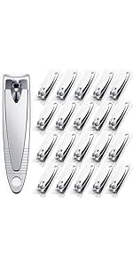 30-Pack Fingernail Clippers Pack, Stainless Steel Small Nail Clippers in Bulk, Portable Travel Mini Finger Nail Clippers for Women Men Homeless Care Package Supplies Bulk Set