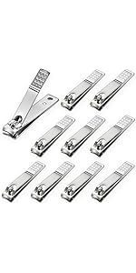 30-Pack Fingernail Clippers Pack, Stainless Steel Small Nail Clippers in Bulk, Portable Travel Mini Finger Nail Clippers for Women Men Homeless Care Package Supplies Bulk Set