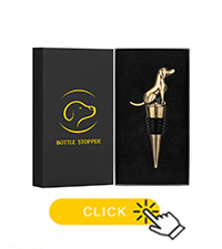 LKKCHER Deer Head Wine Bottle Pourer and Stopper Birthday Gifts Hunting Gifts for Hunters Men Dad Liquor Bottle Pourers Spout for Alcohol Spirits, Stag Gifts Wine Gifts, Bronze