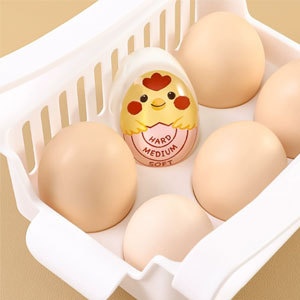 Creative kitchen Tools 3 in 1 Egg Slicer Set with (Hemisect/Slice/Petal) Great for Sandwiches Salads and Hors d'Oeuvres + Egg timer Spa Egg runny egg timer Perfect for Boiling Eggs - Hard Medium Soft