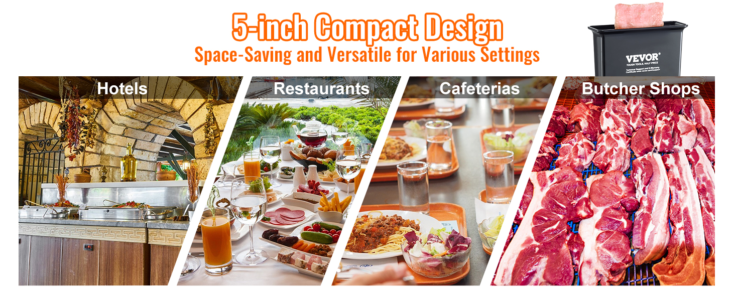 VEVOR Commercial Meat Tenderizer, Heavy Duty Stainless Steel Meat Tenderizer Machine, Quick and Easy Manual Operation Kitchen Tool, 5.8