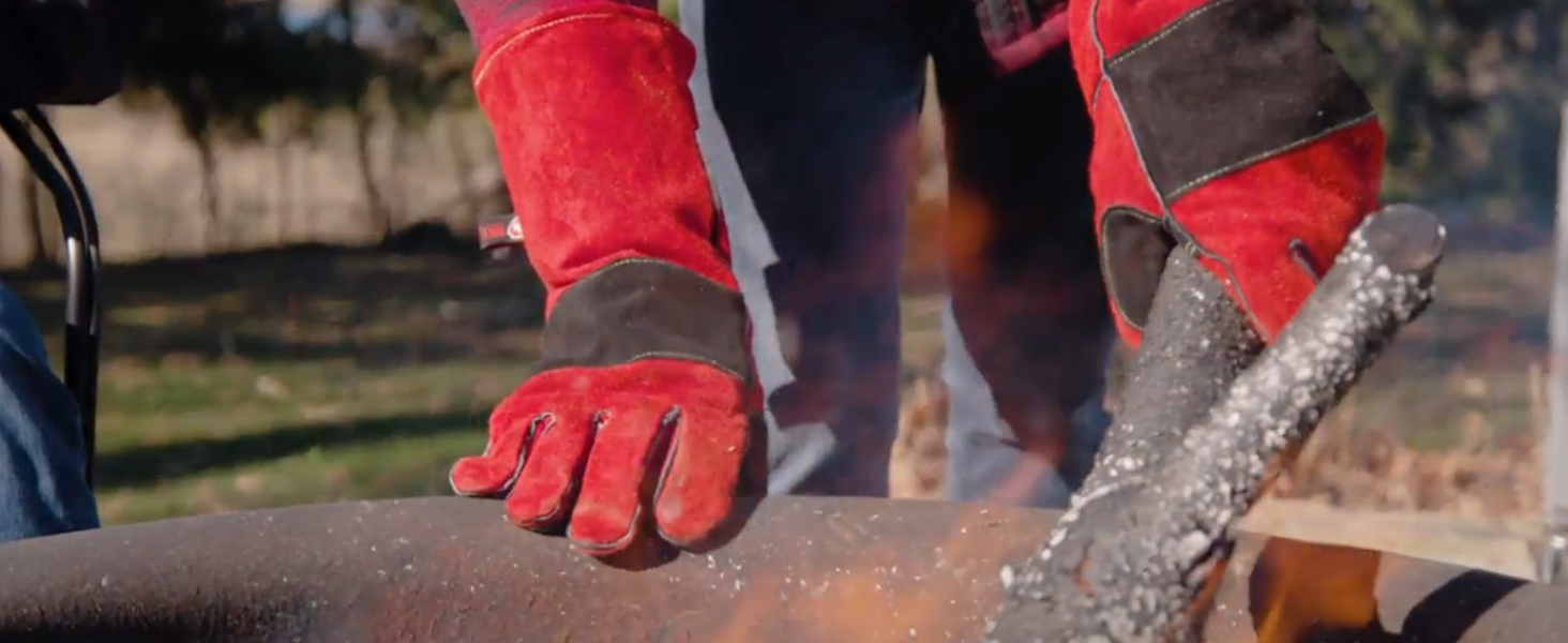 Oven Gloves with Fingers - 932°F Extreme Heat Proof and Cut Resistant Mitts for Kitchen, BBQ, Grill, Baking, Fire Pit - EN407 Certified with Non-Slip Silicone Grip and Cotton Lined for Comfort