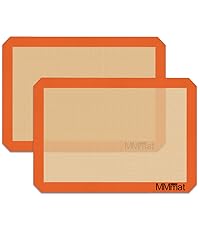 Silicone Baking Mats - Best German Silicone, Non Slip Baking Sheet, Non Stick Reusable Silicone Mats For Baking, Food Grade Oven Liner, Counter Mat, Set of 6
